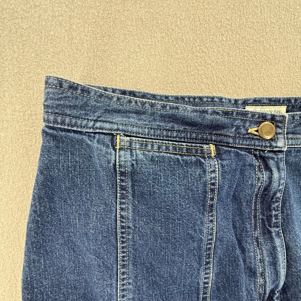 Vintage Denim Blue Jean A Line Maxi Skirt Women Size 14T / Tall - Picture 6 of 10